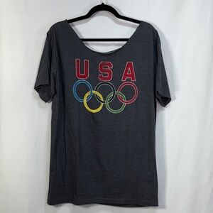 🦭 Altru Gray USA Olympic Rings Tee